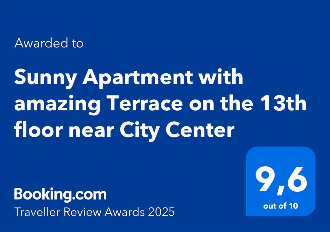 Sunny Apartment With Amazing Terrace On The 13Th Floor Near City Center Bratysława Zewnętrze zdjęcie